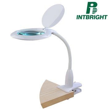Лампа-лупа настільна Intbright 9101LED-BC-127-5D БІЛА 3048203 фото