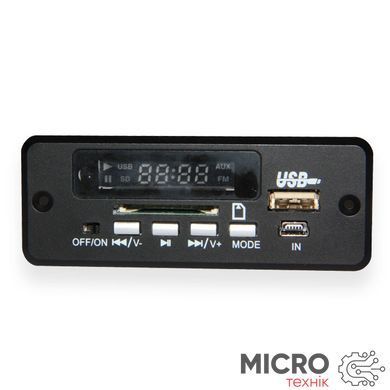 Фронтальна панель ZTV-CT02C + B MP3/FM/USB/SD,MMCcard/AUX/BT/пульт, китайський 3031509 фото