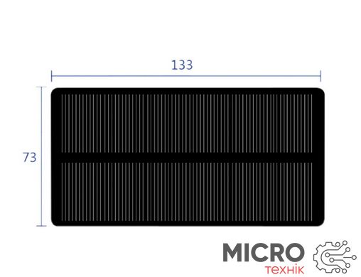 Сонячна батарея АК13373, 133*73мм, 1,08w, 6v, 210 mA, моно 3032486 фото