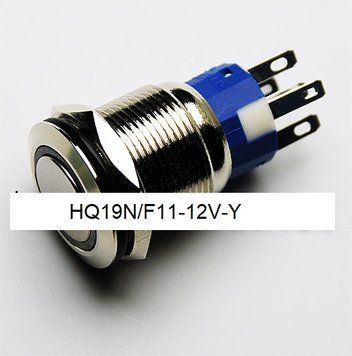 Кнопка антивандальна HQ19N/F11-12V-Y 14054 фото