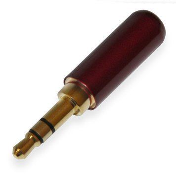 Штекер на кабель Sennheiser 3-pin 3.5mm эмаль Бордовый 3023999 фото