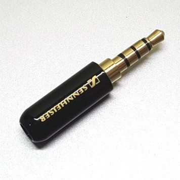 Штекер на кабель Sennheiser 4-pin 3.5mm эмаль Черный, тип А 3023990 фото