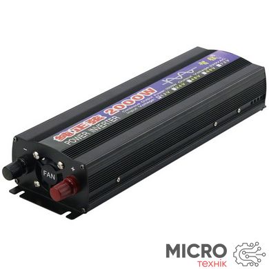 Перетворювач напруги 12V-220V 2000W синус 16905 фото