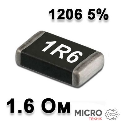 Резистор SMD 1.6R 1206 5% 3002179 фото