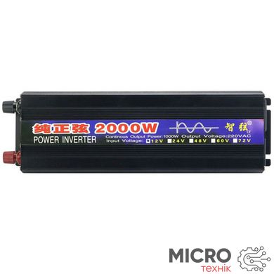 Перетворювач напруги 12V-220V 2000W синус 16905 фото