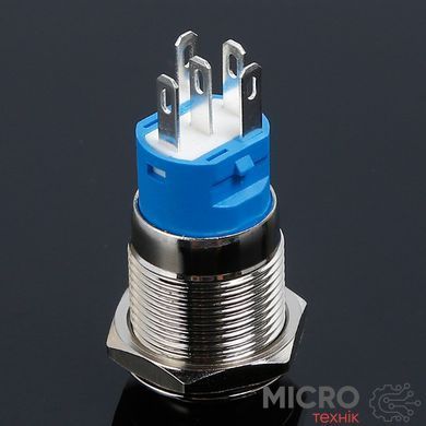 Кнопка антивандальная GQ16F-11E/N желтая подсветка 12-24V AC/DC rev.3 3049998 фото