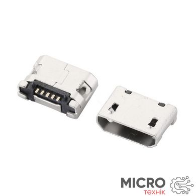 Разъем Micro USB MK5B 5pin 5,9мм без юбки V3 3037814 фото