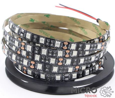 Світлодіодна стрічка SMD 5050 (60) IP24 Червоний чорна основа 3035090 фото