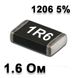 Резистор SMD 1.6R 1206 5% 3002179 фото 2