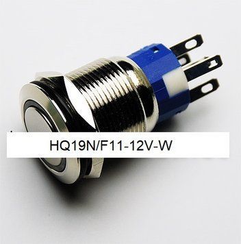 Кнопка антивандальна HQ19N/F11-12V-W 14055 фото