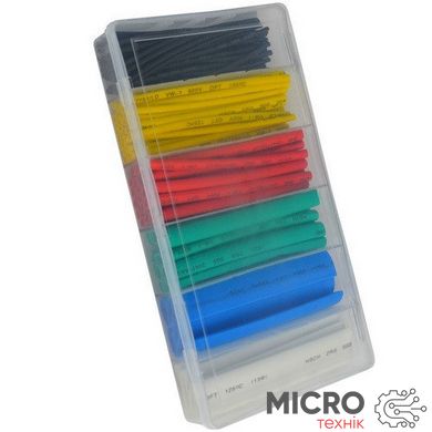 Набор цветной термоусадки в кассетнице 100шт. 3036464 фото
