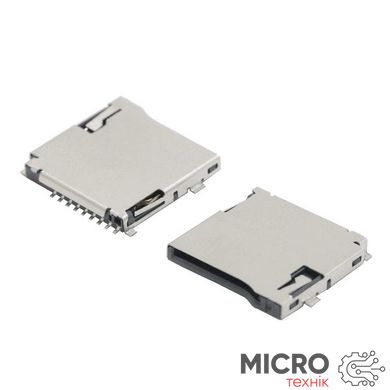 Разъем MR07 для Micro SD с выталкивателем 3021276 фото