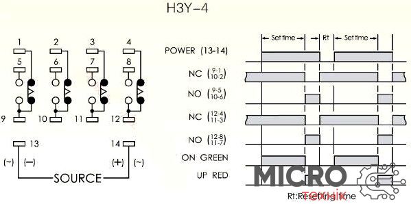 Реле годинника H3Y-4 (10 хв.) 220V AC 3029534 фото