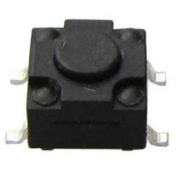 Кнопка тактова вологозахищена TACT 6x6-6.0mm IP67 SMD 3037556 фото