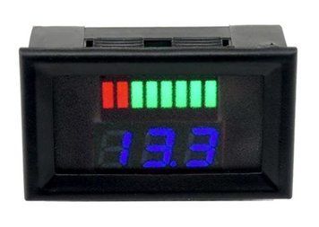 Модуль Вольтметр-індикатор батареї 12-60В синій 3035920 фото