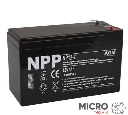 Аккумулятор NP12 – 7.5. (7,5 Ah 12 V) 3000066 фото