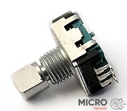 Энкодер серии RE12 (EC12) RE1203XA2-V01 L=11.5mm с кнопкой верт SMD мет-вал 3015712 фото