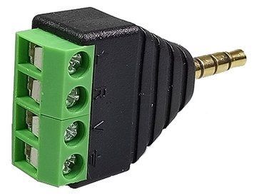 Штекер 3.5mm 4-pin с клеммом 3032784 фото