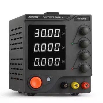 Лабораторний блок живлення 30В 5А, MESTEK DP305B чорний 3051438 фото
