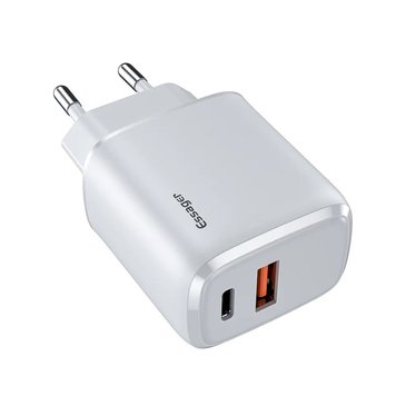 Зарядний USB QC3.0 PD3.0 1xUSB 1xType-C 20W білий 3044464 фото