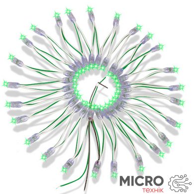 Гирлянда влагозащищенная светодиодная. Быстрый монтаж, зеленый, 12v 3026962 фото