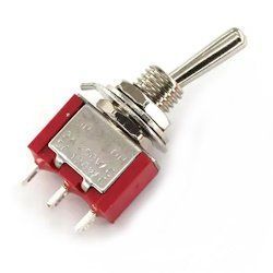 Тумблер MTS-103 Red ON-OFF-ON 3pin 3051932 фото