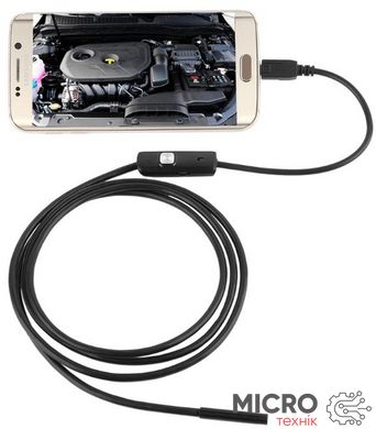 Эндоскоп - Android IP67, d=7mm, 0,3Mpix, 6LED, uUSB, USB, 3,5m 3038568 фото
