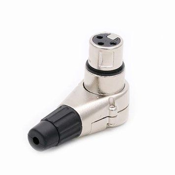 Гнездо на кабель XLR 3-pin female угловое 3042623 фото