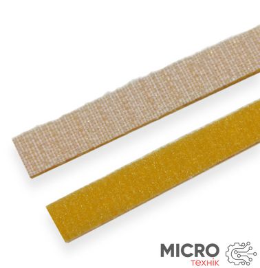 Стрічка-липучка двостороння Velcro [10мм х1м] Жовта полімер 3026348 фото