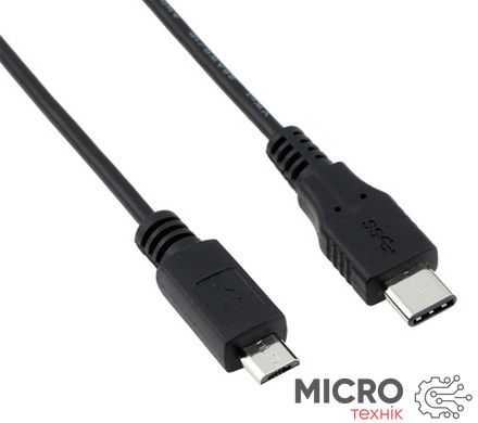 Кабель USB Micro-B Male/Type C Male PD DFP 3A 1m 3029644 фото