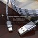 Кабель USB 2.0 AM/BM microUSB 1м 2.4А в обплетенні срібло. 3040456 фото 7