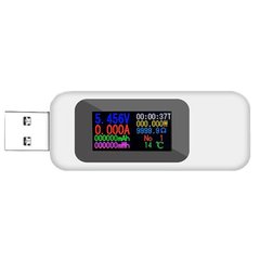 USB вольт-ампер-ватметр MX18 білий 3049223 фото