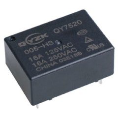 Реле QY7520-005-HS 16A 1A coil 5VDC 0.2W 3038031 фото