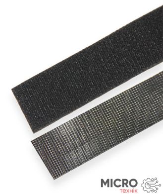 Лента-липучка Velcro с клеевым слоем 3M [16мм*10см, пара] ЧЕРНАЯ 3044406 фото