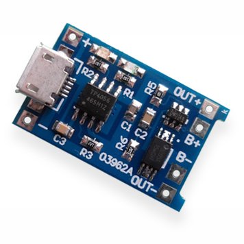 Модуль Контролер заряду Li-Ion Micro USB 5v 1a, захист 3025415 фото