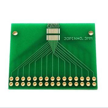 Плата макетна FPC double row 30pin крок 0.3мм на виведення 2.54мм 3037417 фото