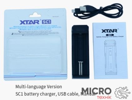 Зарядний пристрій для Li-Ion акумуляторів XTAR SC1, на 1 аккумулятор 3046268 фото