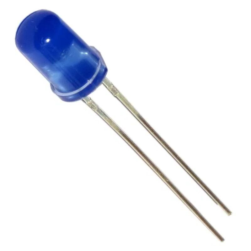 Светодиод 5mm Синий матовый 1000-1200 mcd 460-465mcd 3-3.2v 3040798 фото