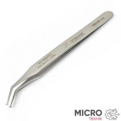 Пінцет антимагнітний Xytronic SMD 105-SA сталевий вигнутий 120 мм 3041633 фото