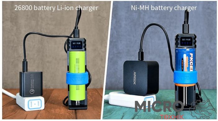 Зарядное устройство для Li-Ion, Ni-MH аккумуляторов XTAR SC1Plus, на 1 аккум. 3046269 фото