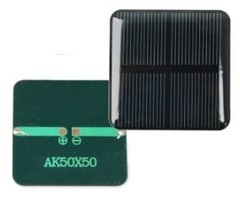 Сонячна панель АК5050, 50*50мм, 0,3W, 2V, 160 mA, моно 3044532 фото