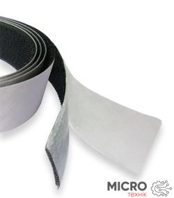 Лента-липучка Velcro с клеевым слоем 3m [25мм х1м, пара] ЧЕРНАЯ 3021949 фото