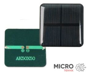 Сонячна панель АК5050, 50*50мм, 0,3W, 2V, 160 mA, моно 3044532 фото