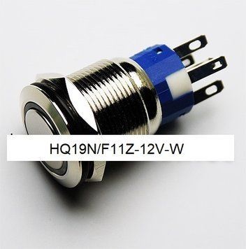 Кнопка антивандальна HQ19N/F11Z-12V-W 14068 фото
