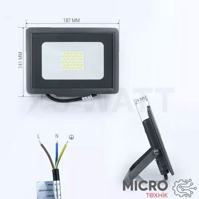 Прожектор 30W S5-SMD-30-SLIM 15525 фото