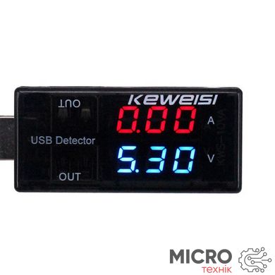 USB вольт-амперметр Keweisi тестер 3.3-9V 3A 3049226 фото