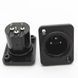 Штекер XLR пластиковый на корпус 3-pin male 3048054 фото 2