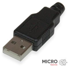 Вилка USB тип A на кабель в корпусе 3020165 фото