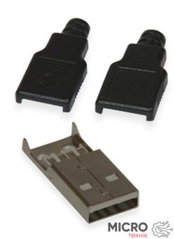 Вилка USB тип A на кабель в корпусе 3020165 фото