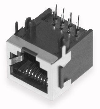 Гнездо TJ6-8p8c RJ45 на плату горизонтальное 3014194 фото